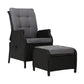 Recliner Chair Sun lounge Setting Outdoor Furniture Patio Wicker Sofa
