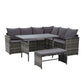 Outdoor Furniture Dining Setting Sofa Set Lounge Wicker 8 Seater Mixed Grey