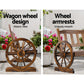 Wooden Wagon Wheel Chair