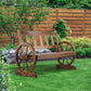Wagon Wheel Garden Seat