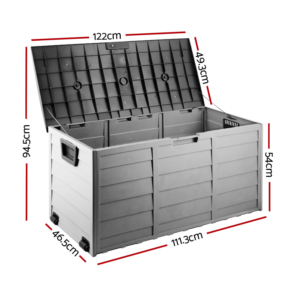 290L Outdoor Storage Box - Black