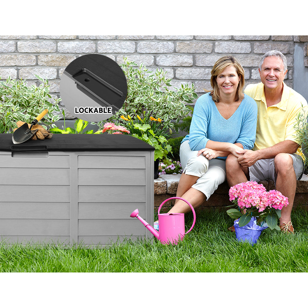 290L Outdoor Storage Box - Black