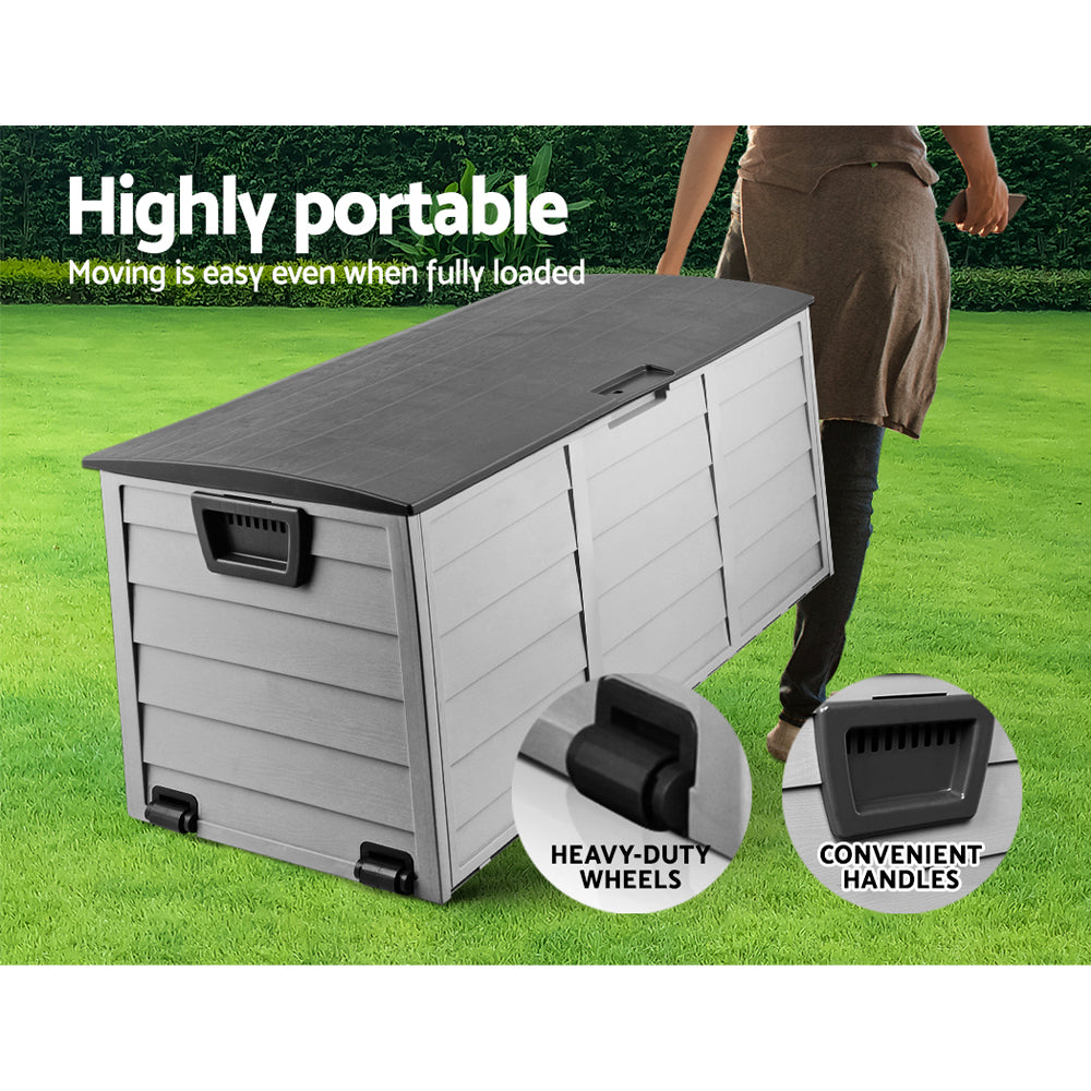 290L Outdoor Storage Box - Black