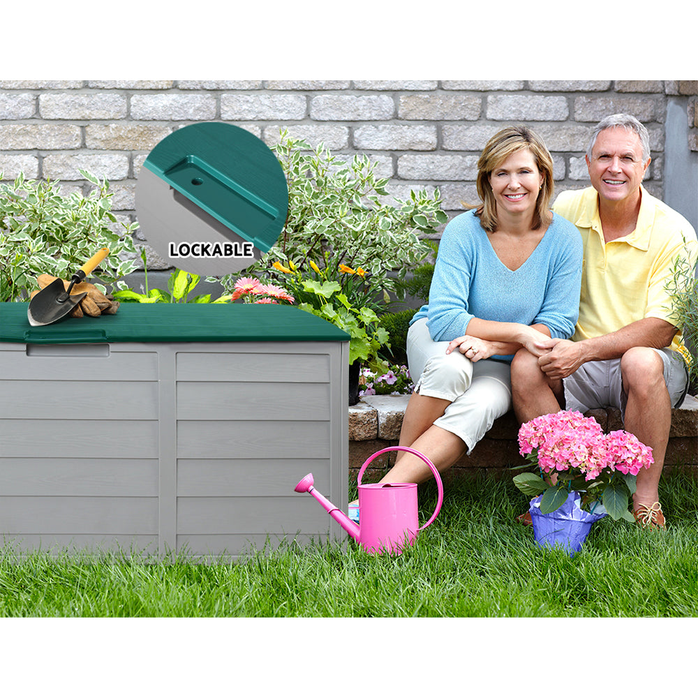 290L Outdoor Storage Box - Green