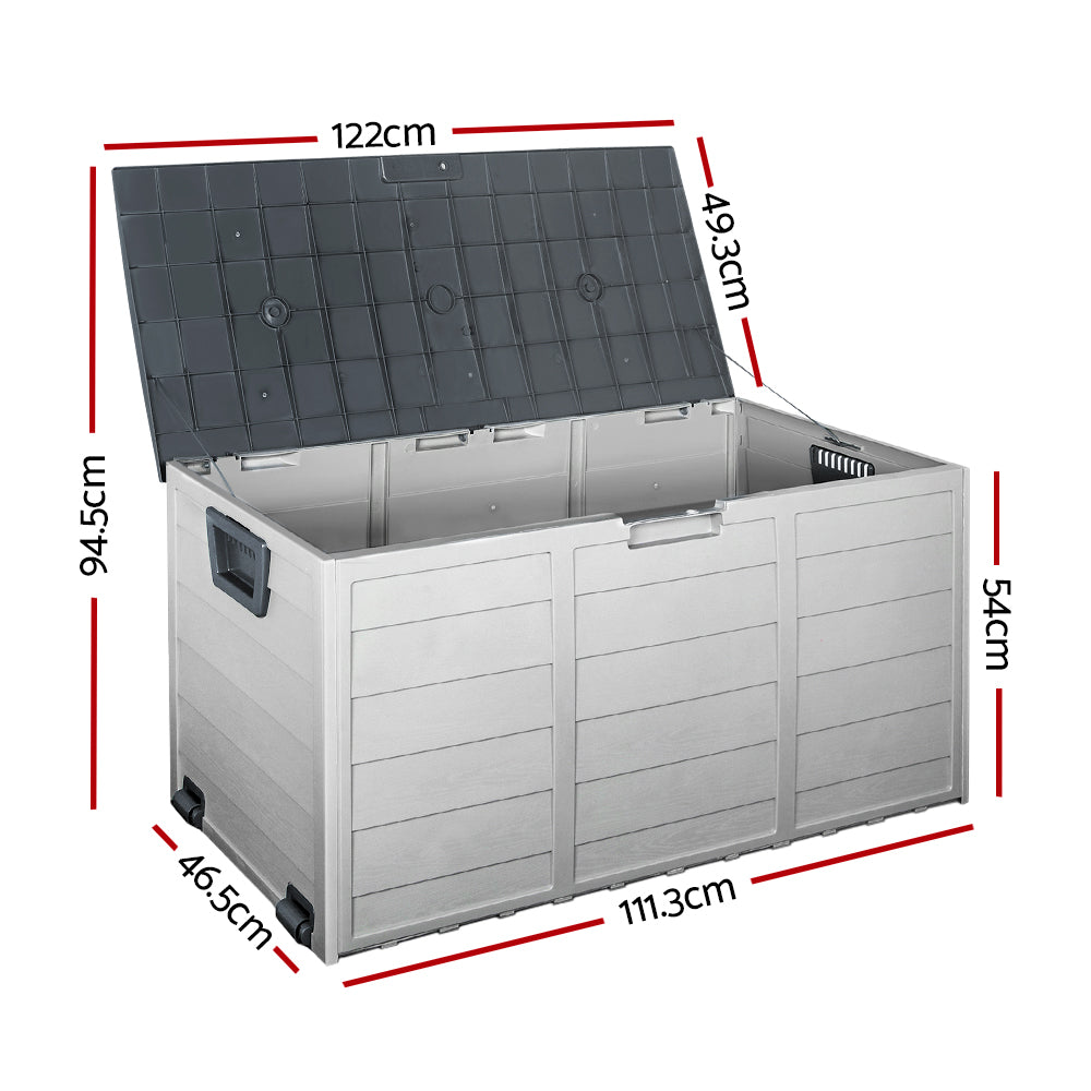 290L Outdoor Storage Box - Grey