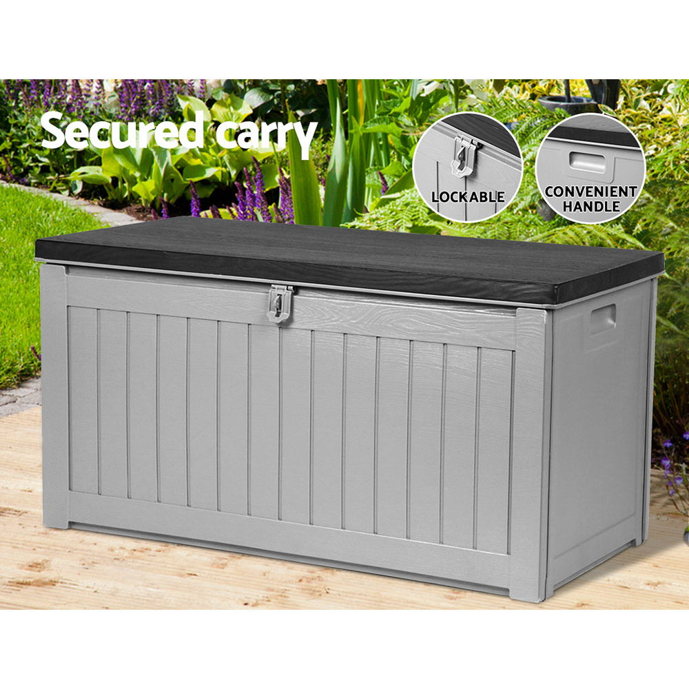 Outdoor Storage Box Bench Seat 190L