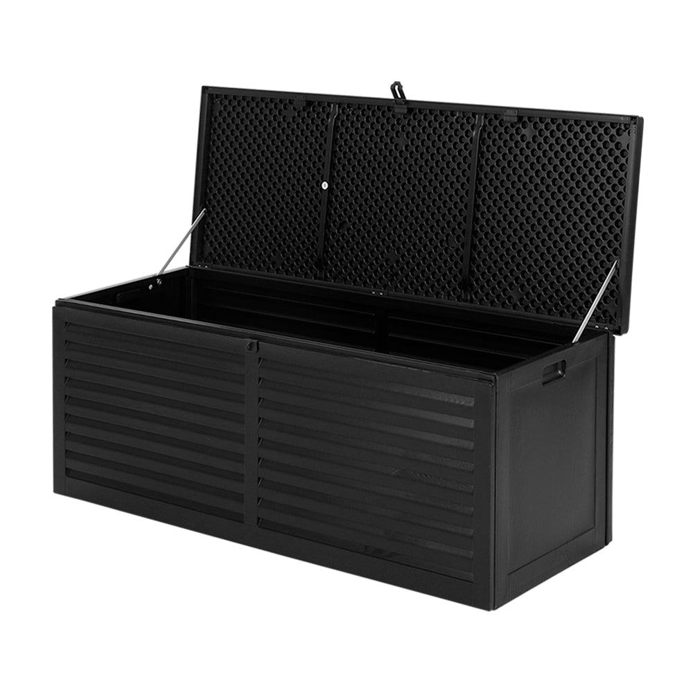 Outdoor Storage Box 390L Container Lockable Toy Tools Shed Deck Garden