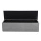 Storage Ottoman Blanket Box Grey LARGE Fabric Rest Chest Toy Foot Stool