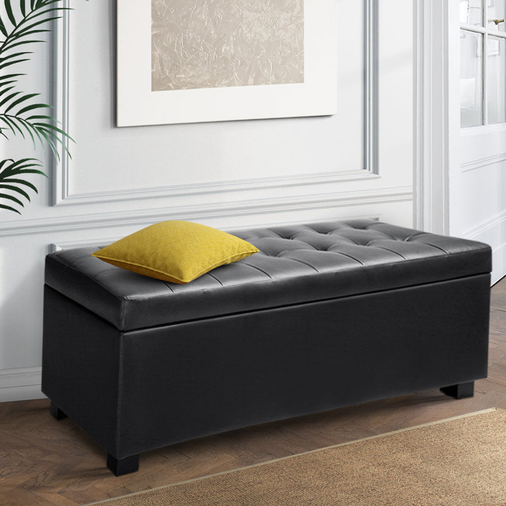 Leather Ottoman