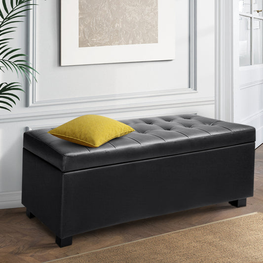 Leather Ottoman