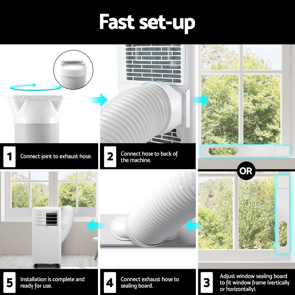 Portable Air Conditioner Window Kit Cooling Mobile Fan 9000BTU 2500W