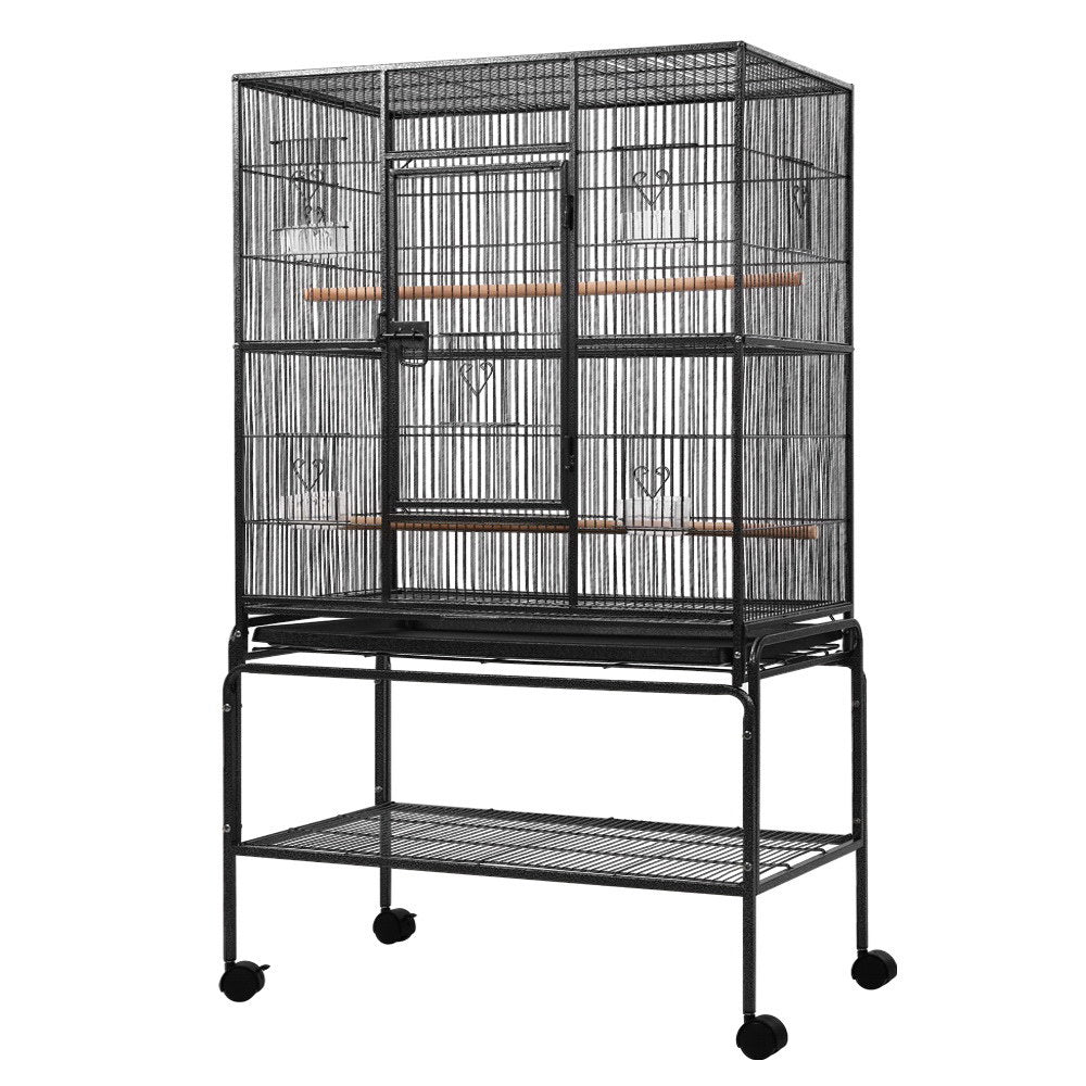 Bird Cage Pet Cages Aviary 137CM Large Travel Stand Budgie Parrot Toys