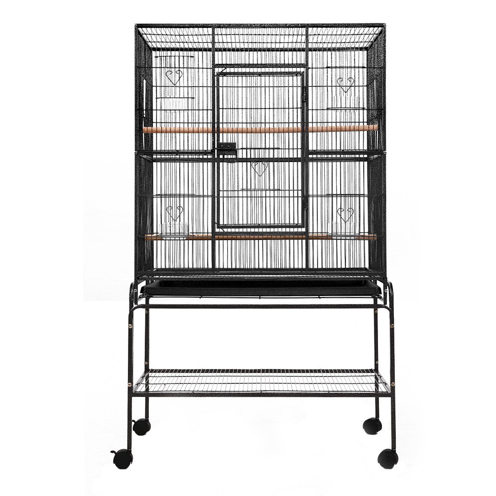 Bird Cage Pet Cages Aviary 137CM Large Travel Stand Budgie Parrot Toys