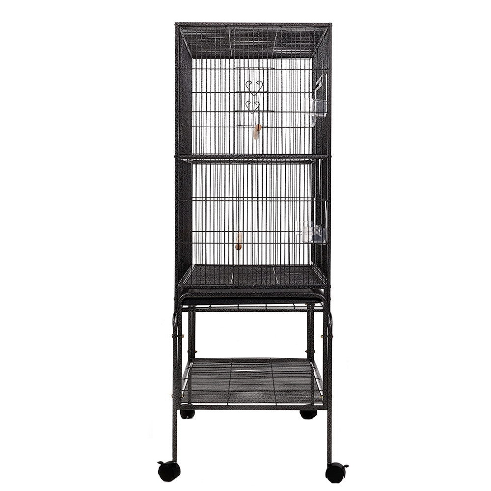 Bird Cage Pet Cages Aviary 137CM Large Travel Stand Budgie Parrot Toys