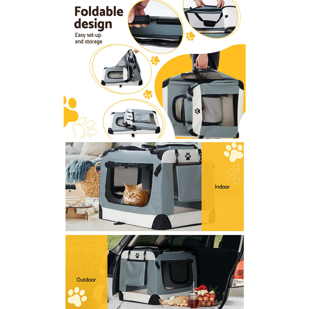 Pet Carrier Soft Crate Dog Cat Travel Portable Cage Kennel Foldable 2XL