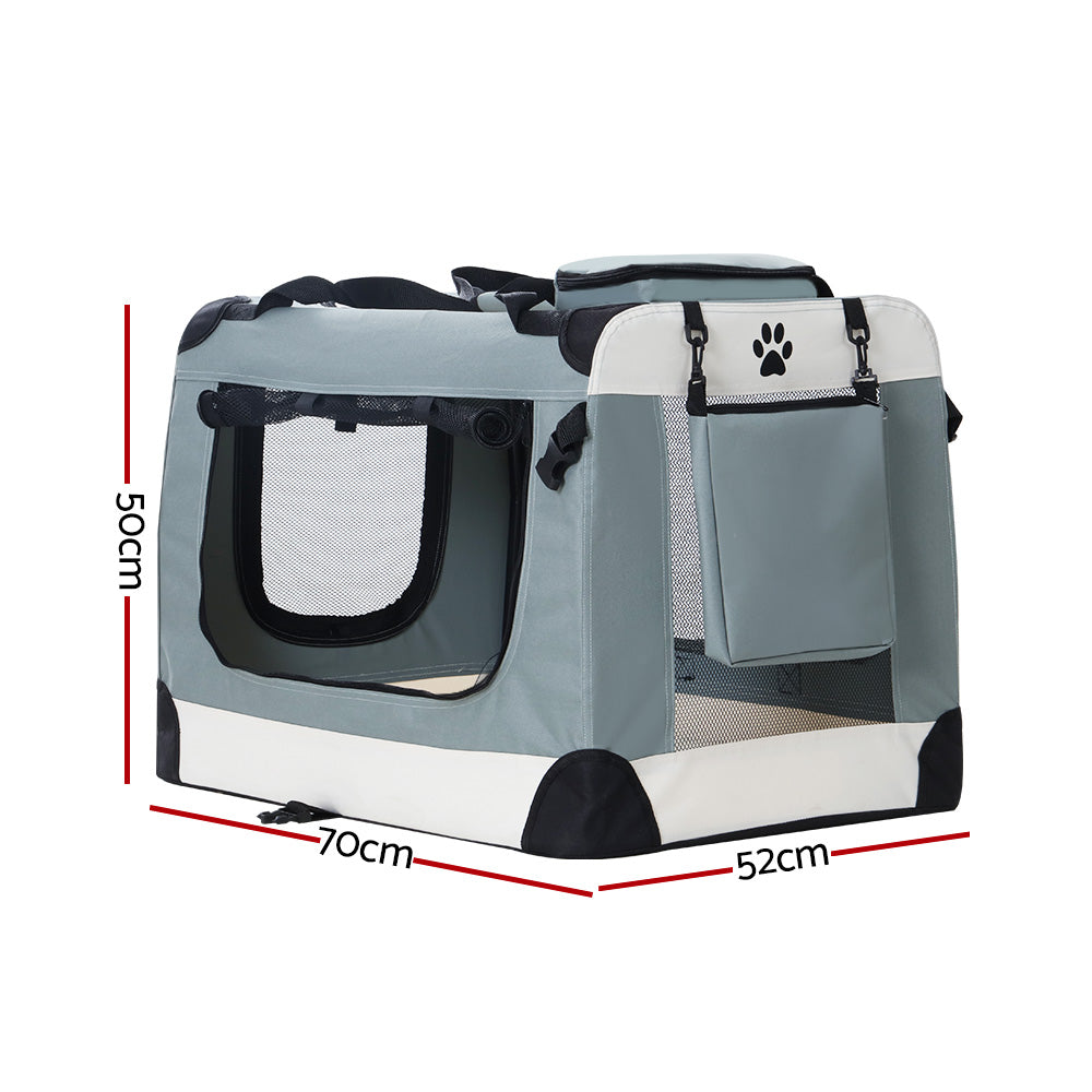 Pet Carrier Large Soft Crate Dog Cat Travel Portable Cage Kennel Foldable