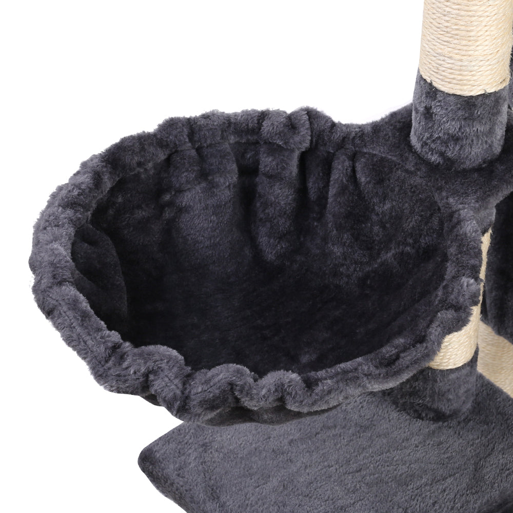 Cat Tree 120cm Trees Scratching Post Scratcher Tower Condo House Furniture Wood Multi Level