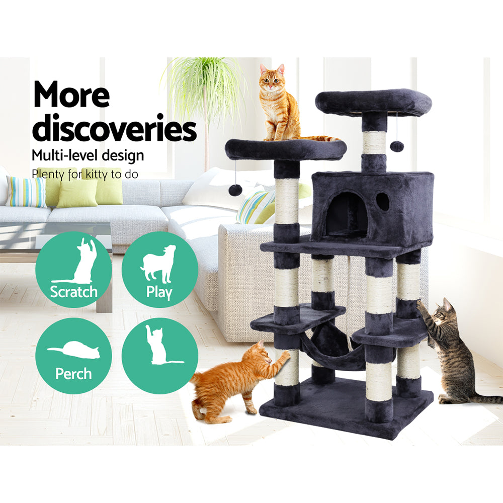 Cat Tree Trees Scratching Post Scratcher Tower Condo House Furniture Wood