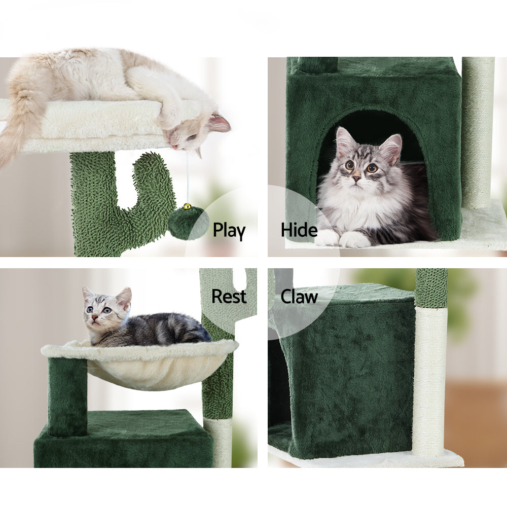 Cat Tree Tower Scratching Post Scratcher Wood Condo Bed Toys House 78cm