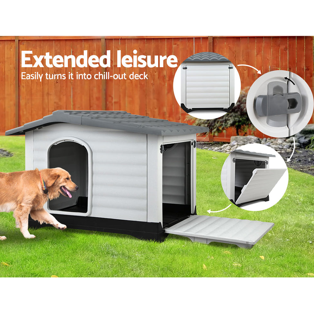 Extra Extra Large Pet Kennel - Grey