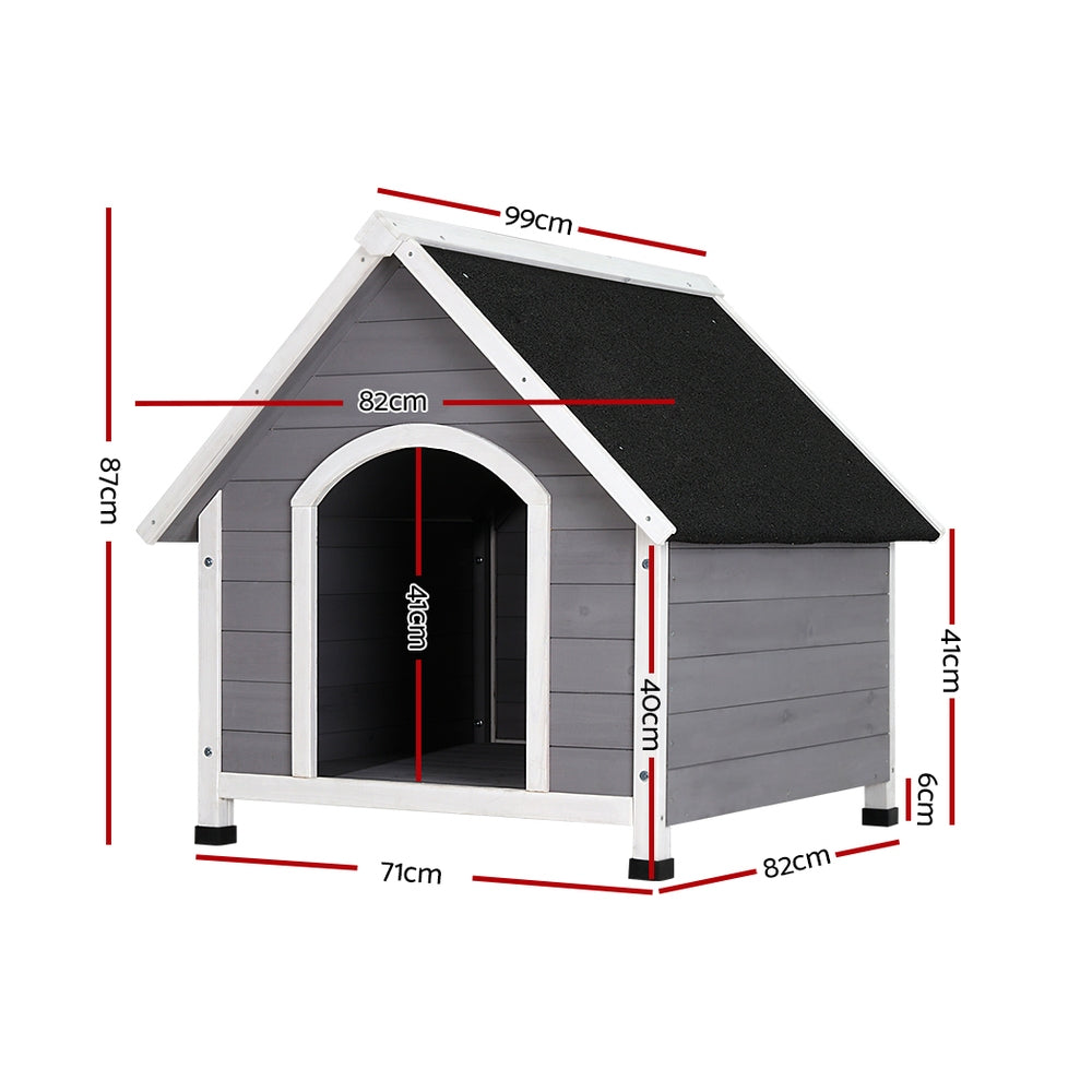 Dog Kennel Outdoor Wooden Indoor Puppy Pet House Weatherproof XL Large