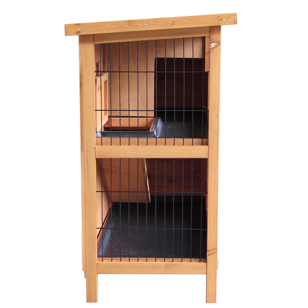 2 Storey Wooden Rabbit Hutch