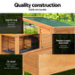 Rabbit Hutch Hutches Large Metal Run Wooden Cage Waterproof Outdoor Pet House Chicken Coop Guinea Pig Ferret Chinchilla Hamster 91.5cm x 46cm x 116.5cm