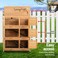 Rabbit Hutch Hutches Large Metal Run Wooden Cage Waterproof Outdoor Pet House Chicken Coop Guinea Pig Ferret Chinchilla Hamster 91.5cm x 46cm x 116.5cm