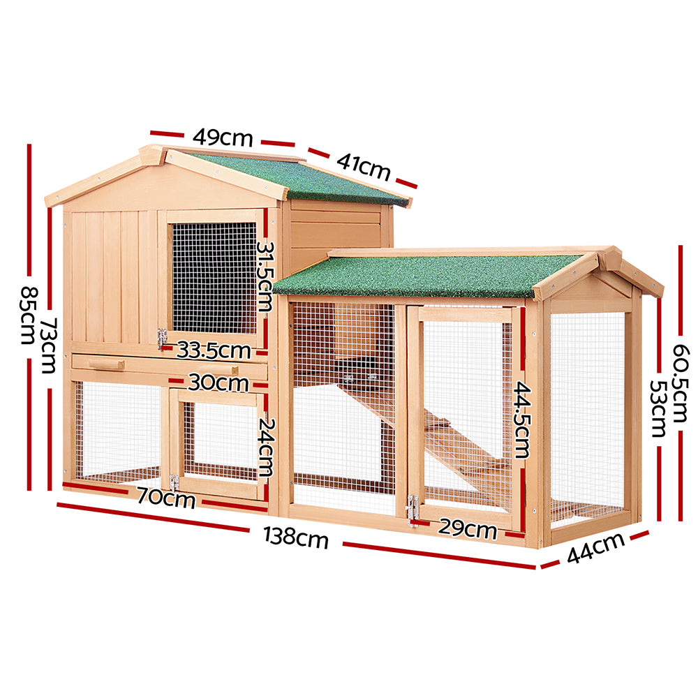 138cm Wide Wooden Pet Coop