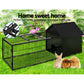 Rabbit Cage Hutch Cages Indoor Outdoor Hamster Enclosure Pet Metal Carrier 162CM Length