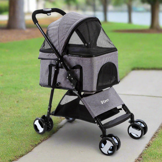 Grey Pet Stroller