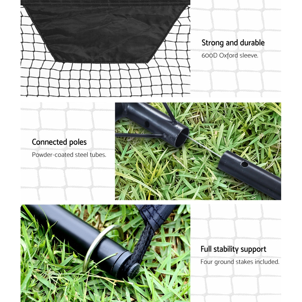 Portable Soccer Rebounder Net Volley Training Football Goal Pass Trainer