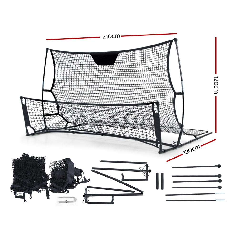 Portable Soccer Rebounder Net Volley Training Football Goal Trainer XL