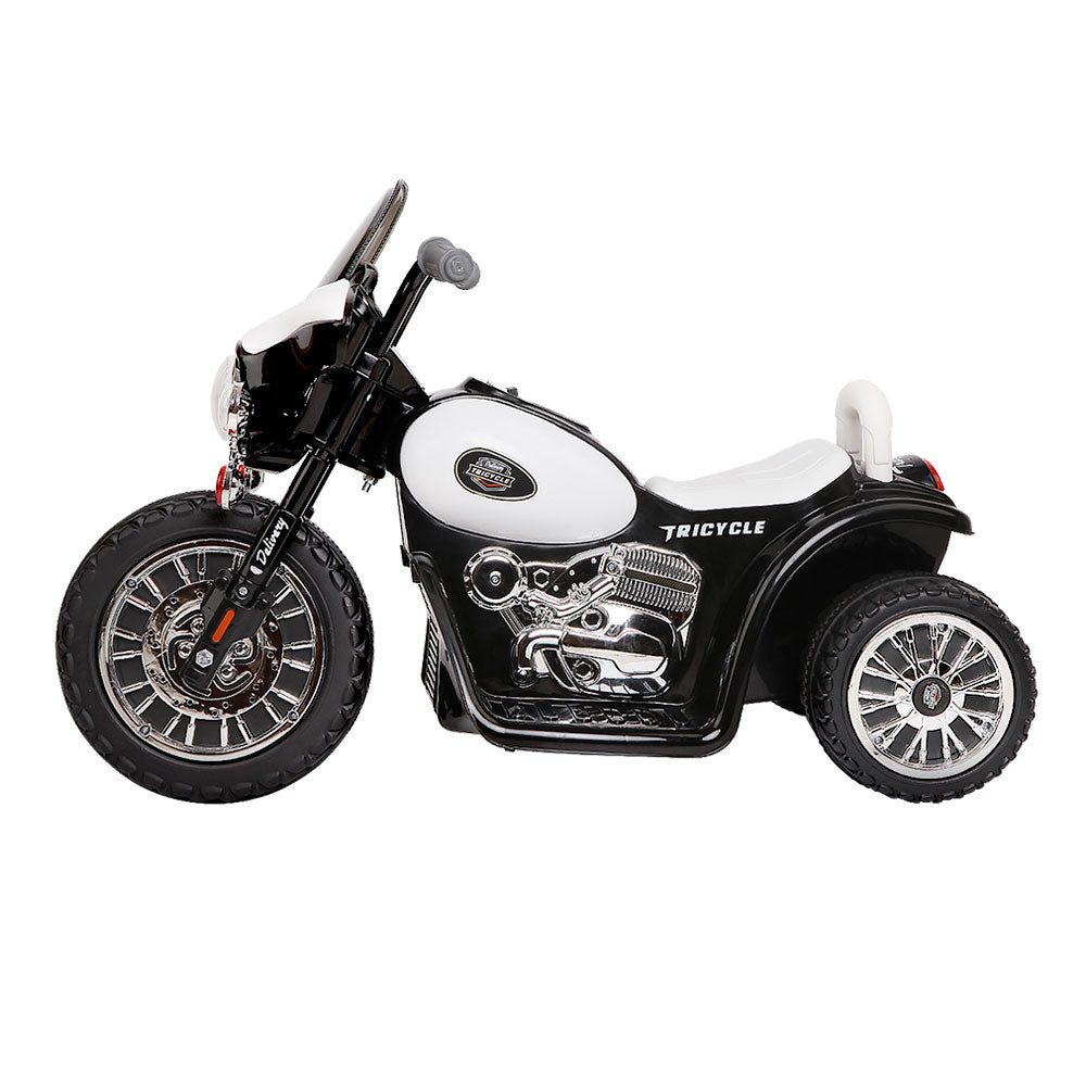 Kids Ride On Motorbike Motorcycle Toys Black White