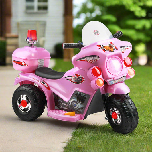 Kids Ride On Motorbike Motorcycle Car Pink