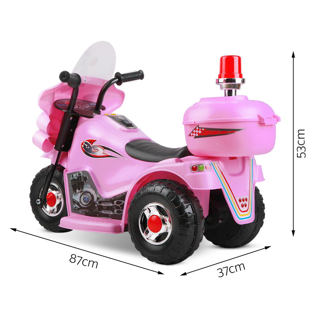 Kids Ride On Motorbike Motorcycle Car Pink