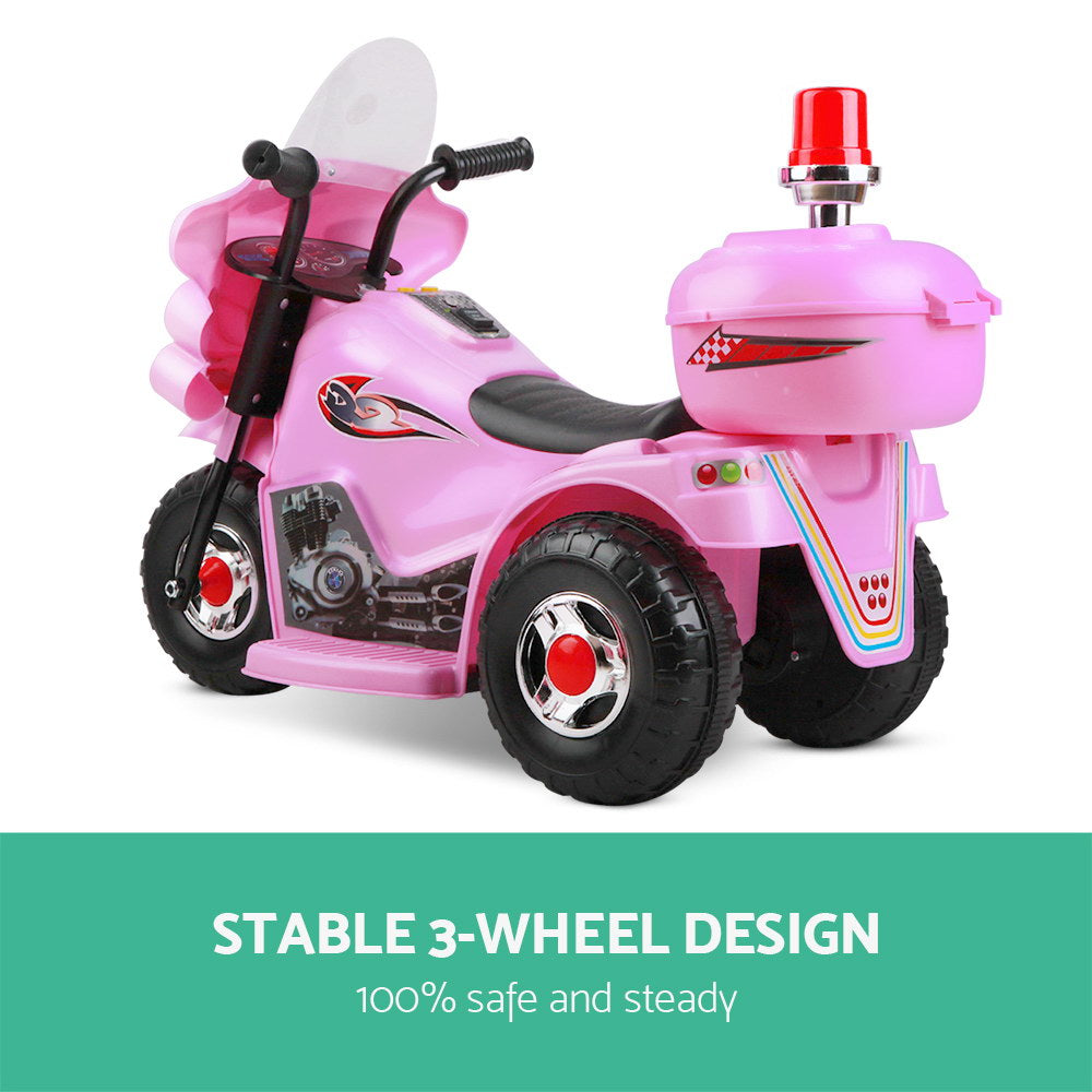 Kids Ride On Motorbike Motorcycle Car Pink