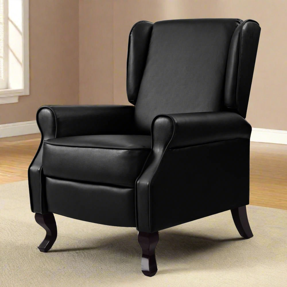 Black Leather Armchair