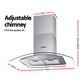 Range Hood 900mm Rangehood Kitchen Stainless Glass Canopy 90cm