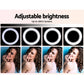 Ring Light 19" LED 6500K 5800LM Dimmable Diva With Stand Silver