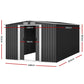 Garden Shed Outdoor Storage Sheds 2.58x3.14x2.02M Workshop Metal Base Grey