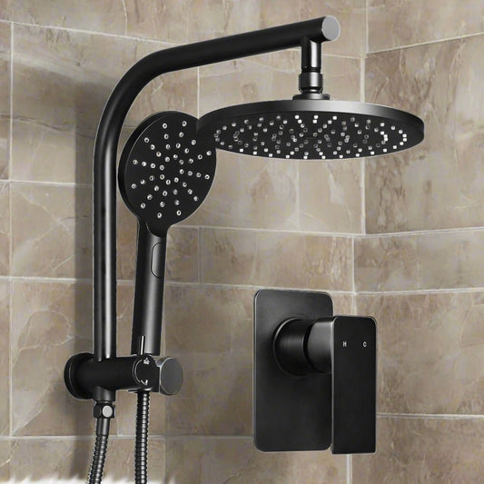 Round Black Shower Head