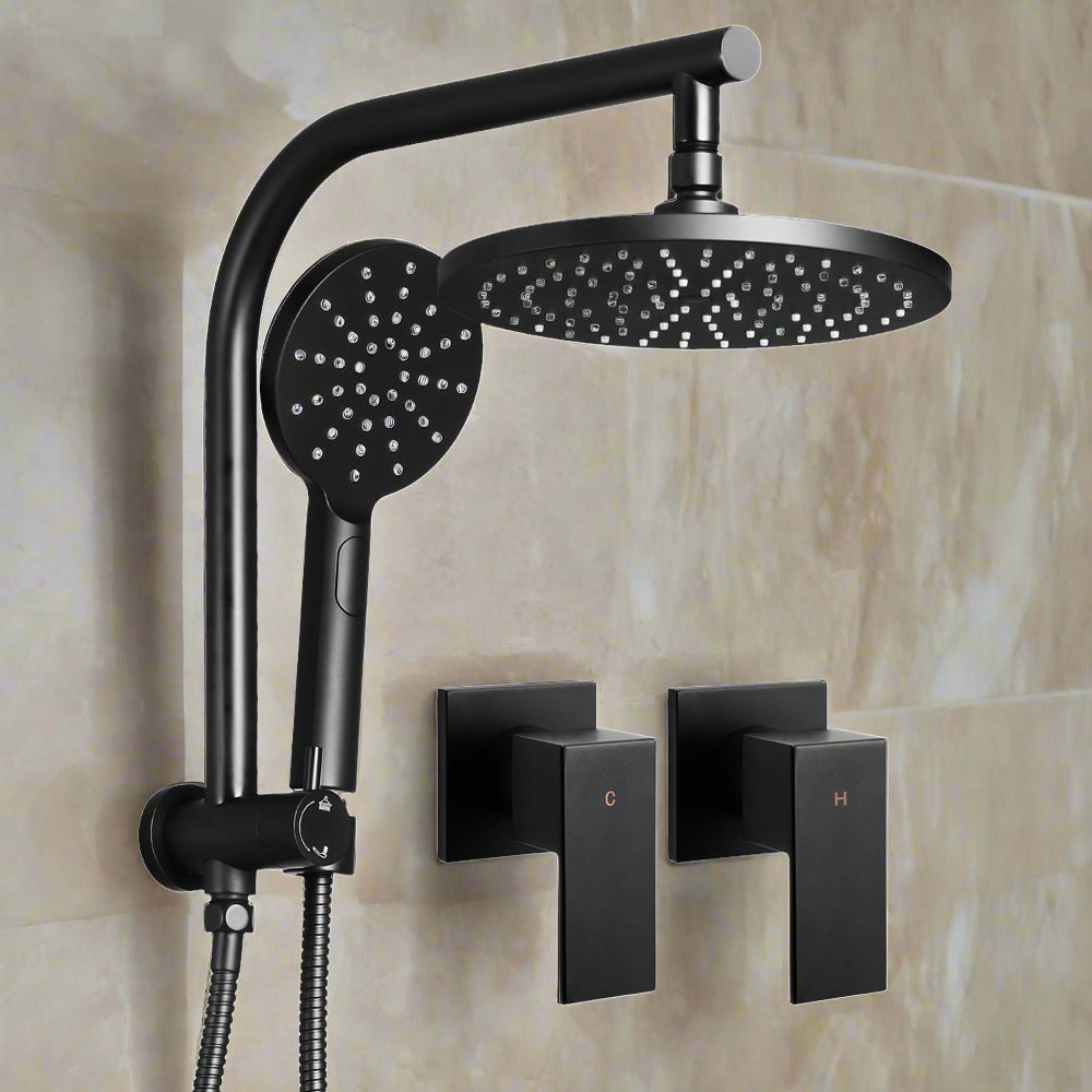 Black Shower Head with Mixers