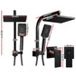 WELS 8'' Rain Shower Head Taps Square Handheld High Pressure Wall Black