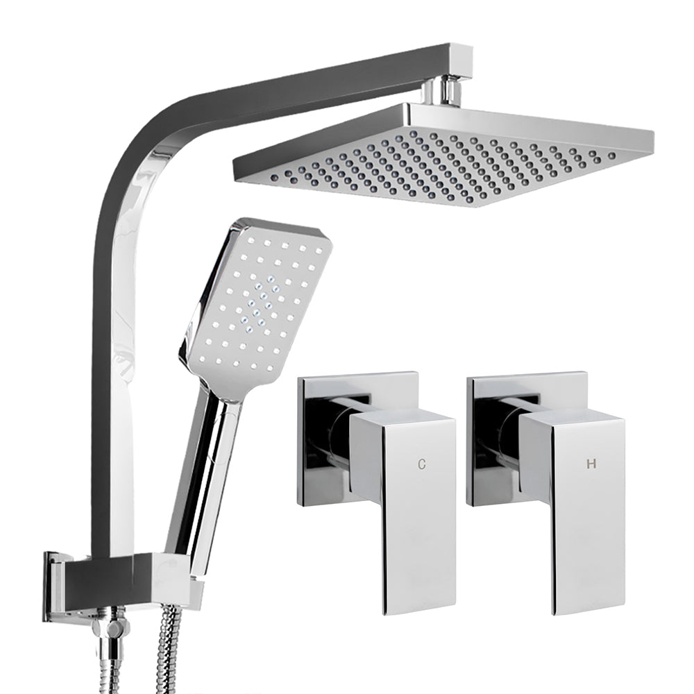 Silver Shower Head with Mixers