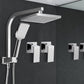 Silver Shower Head with Mixers