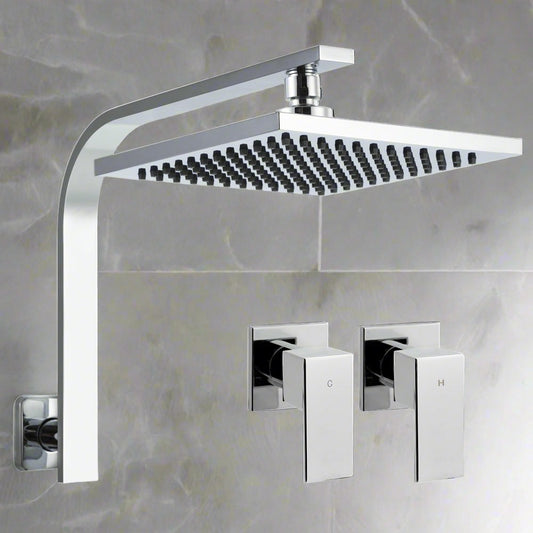 Silver Shower Head with Mixers