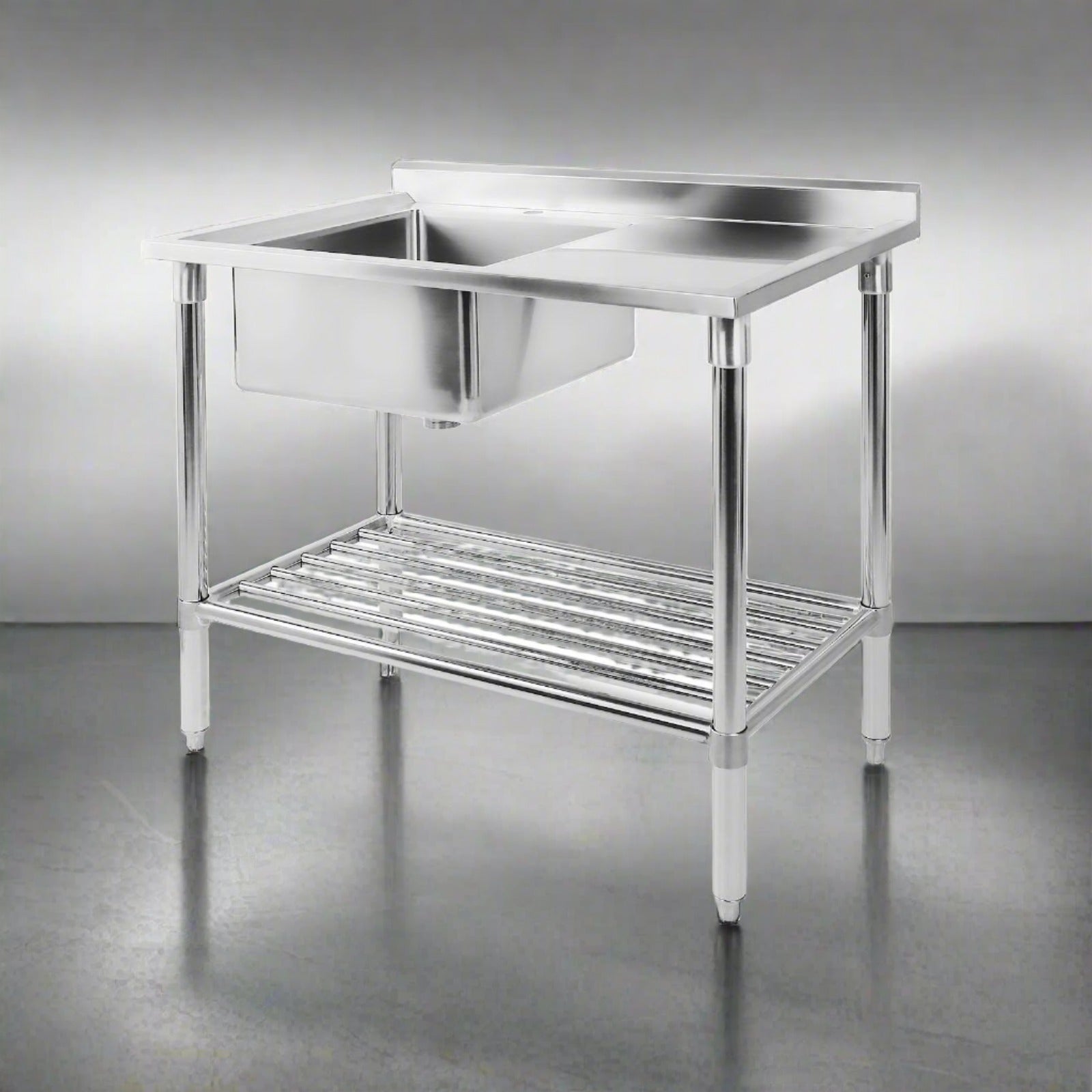 100x60cm Commercial Stainless Steel Sink Kitchen Bench – Variety Trade ...