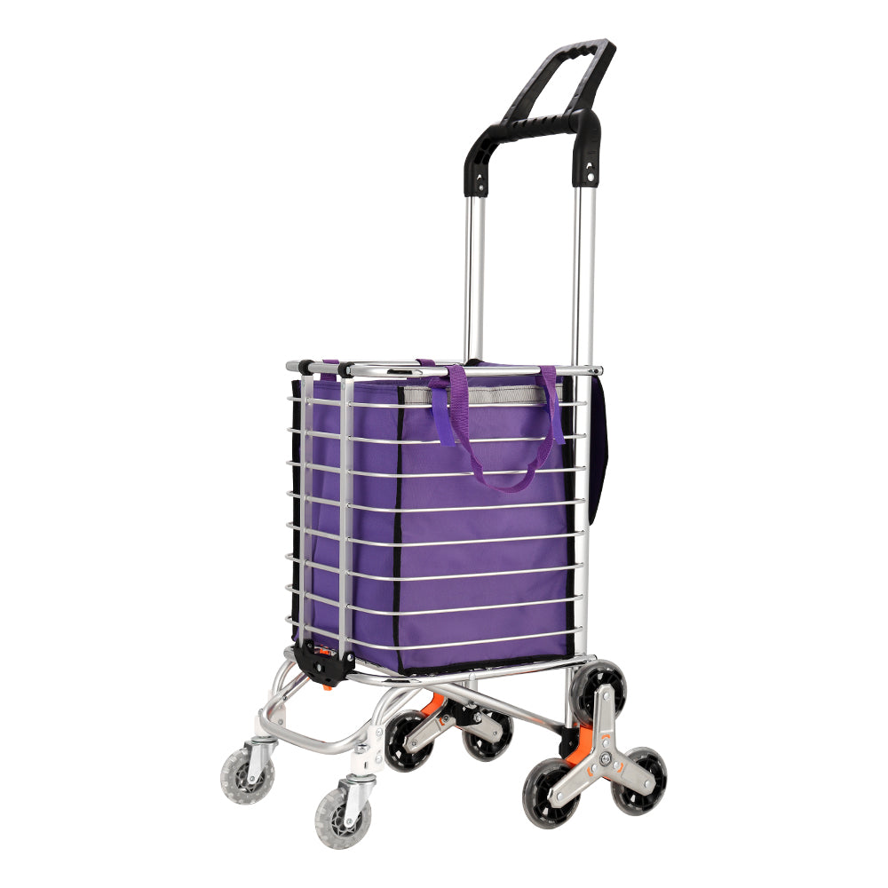 Foldable Shopping Cart Trolley 35L Grocery Bag Rolling Wheel Portable