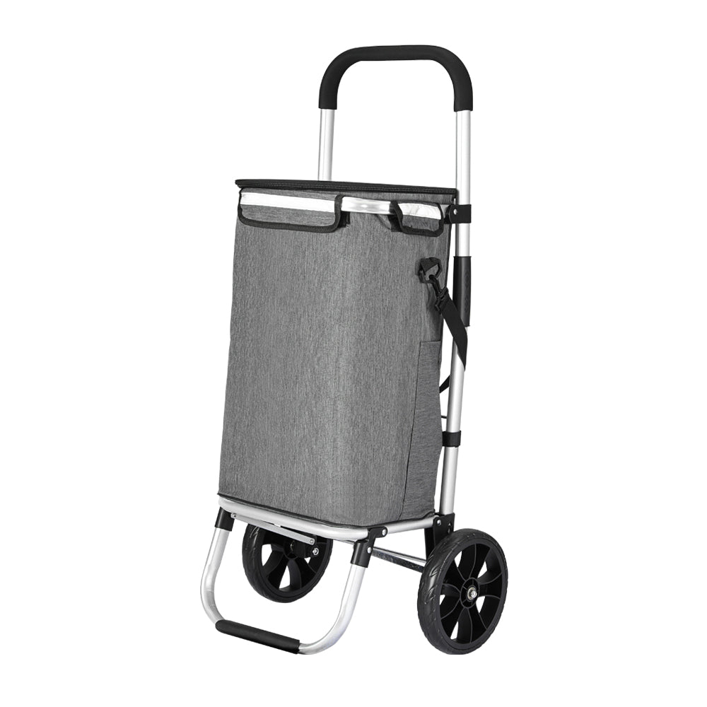 Shopping Trolley Cart 45KG Foldable Grey